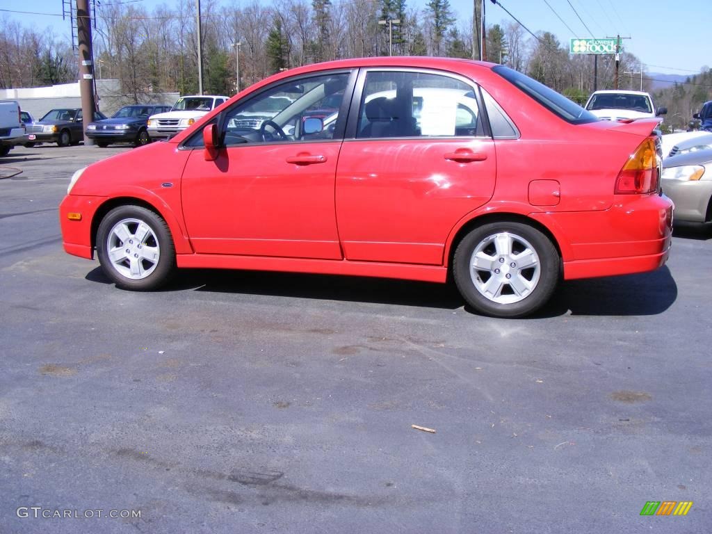 2003 Aerio S Sedan - Racy Red / Black photo #1