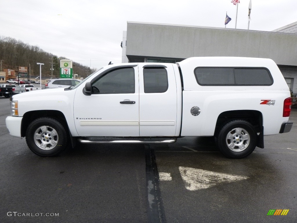 2009 Silverado 1500 LT Extended Cab 4x4 - Summit White / Ebony photo #2