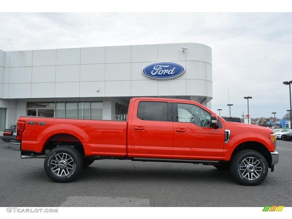 2017 F350 Super Duty Lariat Crew Cab 4x4 - Race Red / Black photo #2