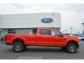 2017 Race Red Ford F350 Super Duty Lariat Crew Cab 4x4  photo #2