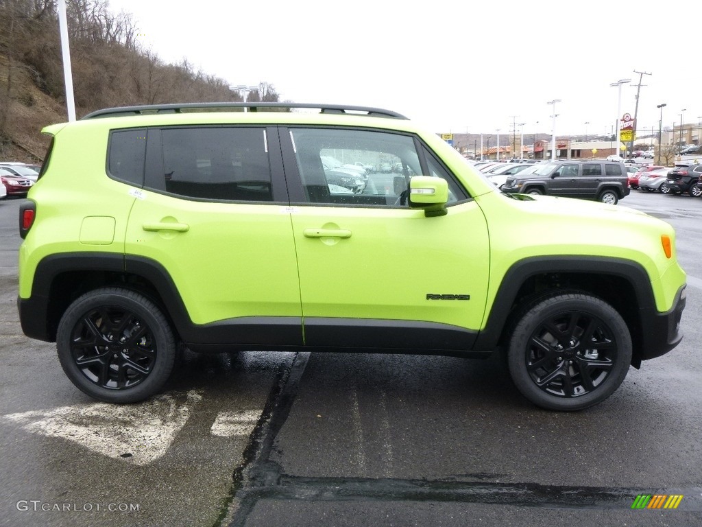 2017 Renegade Latitude 4x4 - Hypergreen / Black photo #6