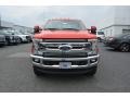 2017 Race Red Ford F350 Super Duty Lariat Crew Cab 4x4  photo #4