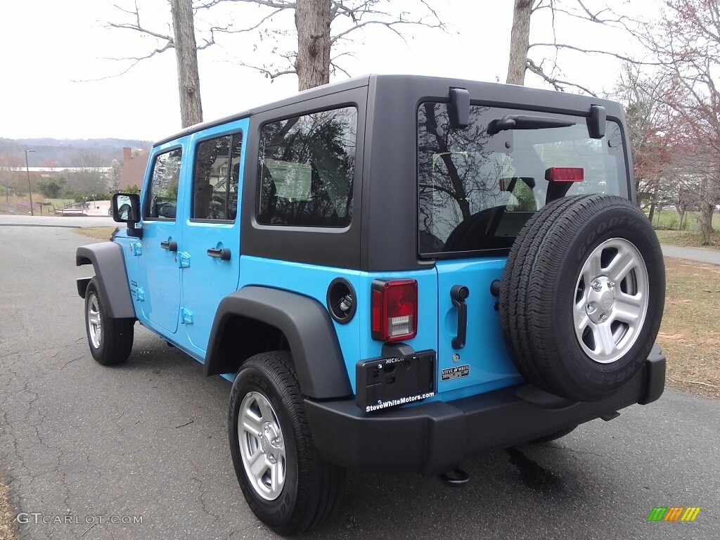 2017 Wrangler Unlimited Sport 4x4 - Chief Blue / Black photo #8