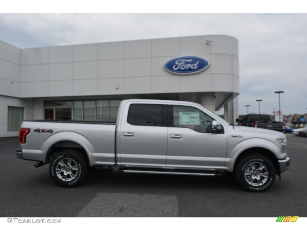 2017 F150 Lariat SuperCrew 4X4 - Ingot Silver / Black photo #2