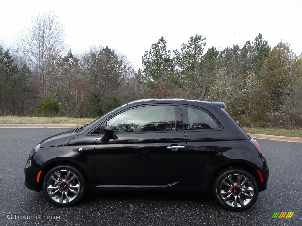 Nero Puro (Straight Black) 2017 Fiat 500 Pop Exterior Photo #119098979