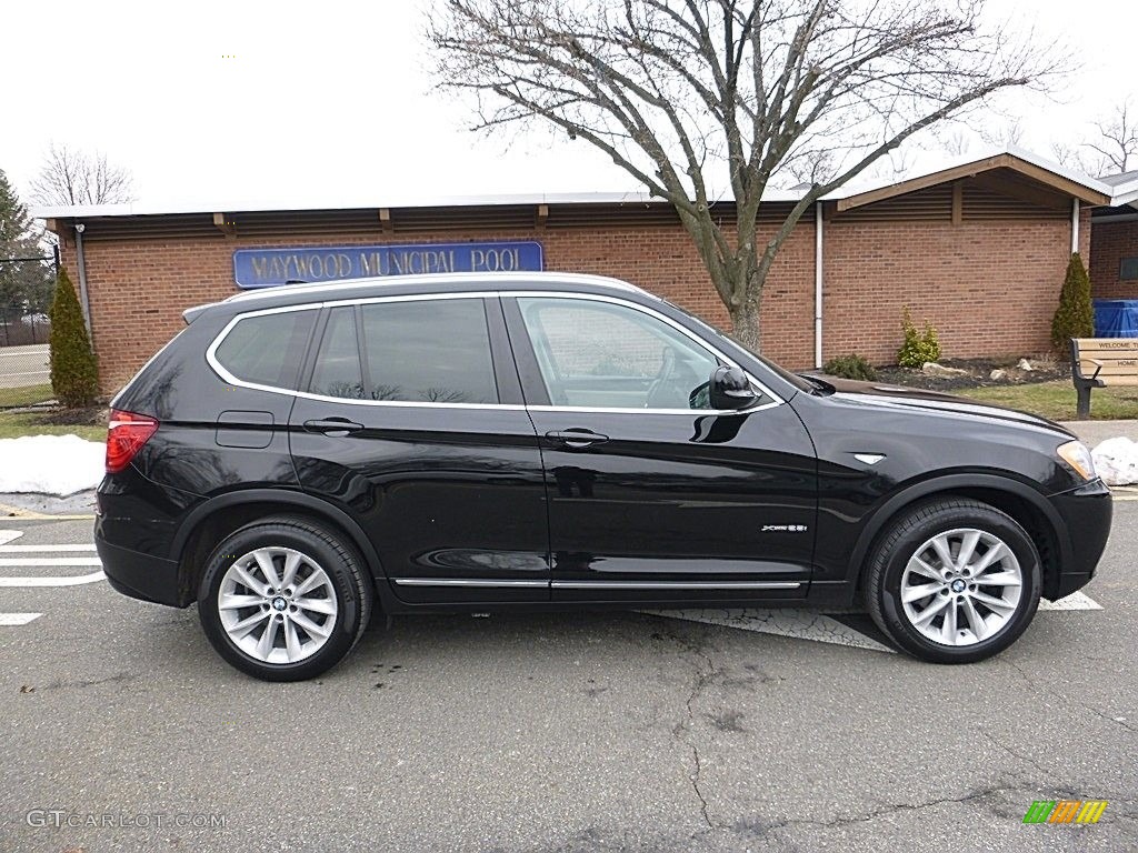 2011 X3 xDrive 28i - Jet Black / Oyster Nevada Leather photo #6