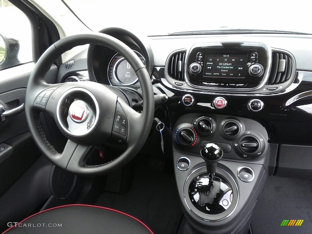 2017 Fiat 500 Pop Nero (Black) Dashboard Photo #119099464