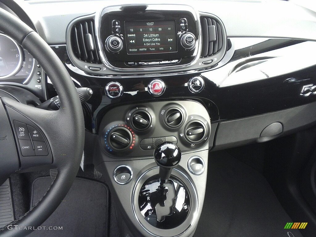 2017 Fiat 500 Pop Nero (Black) Dashboard Photo #119099626