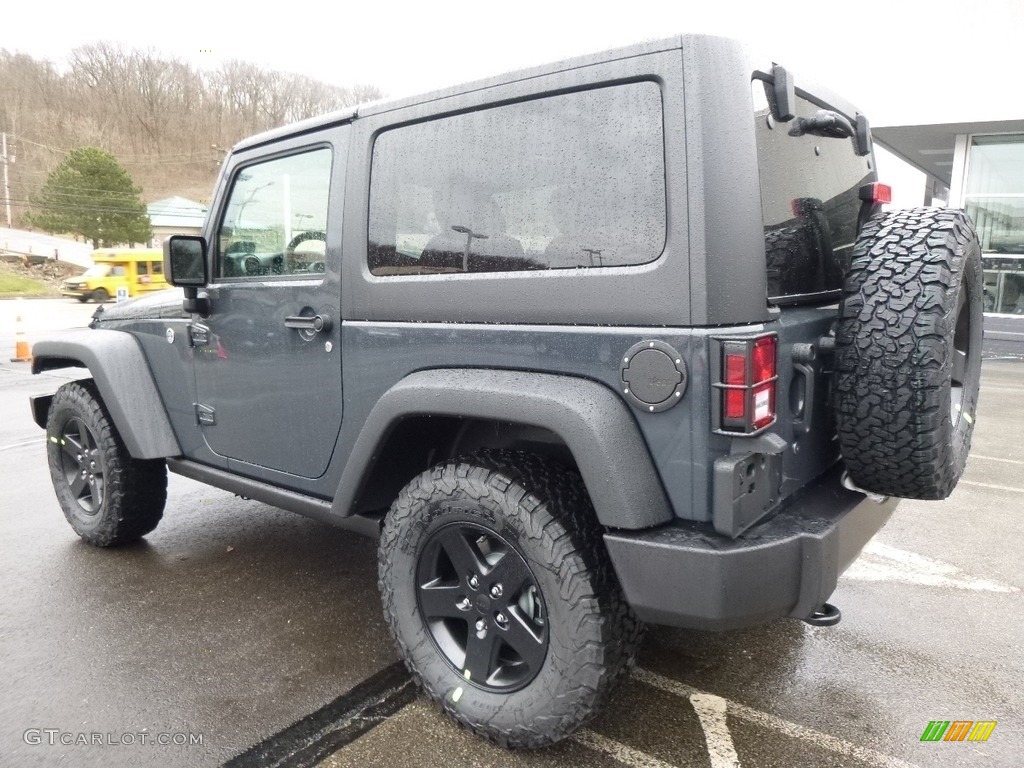 2017 Wrangler Sport 4x4 - Rhino / Black photo #3