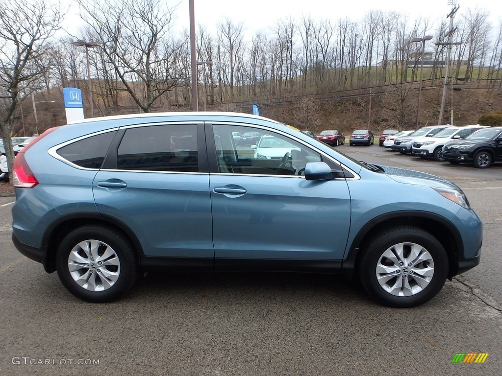 2014 CR-V EX-L AWD - Mountain Air Metallic / Beige photo #6