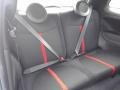 2017 Fiat 500 Nero (Black) Interior Rear Seat Photo