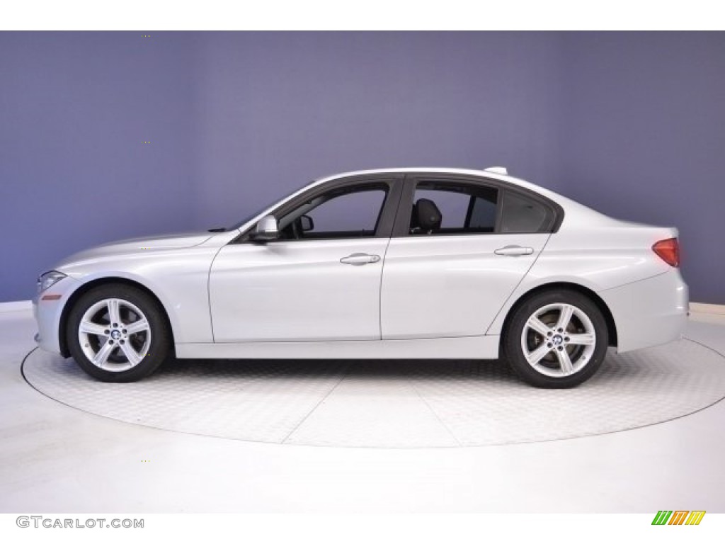 2014 3 Series 328d Sedan - Glacier Silver Metallic / Black photo #4