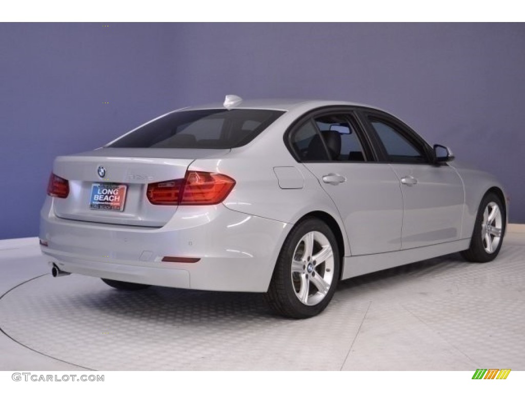 2014 3 Series 328d Sedan - Glacier Silver Metallic / Black photo #7