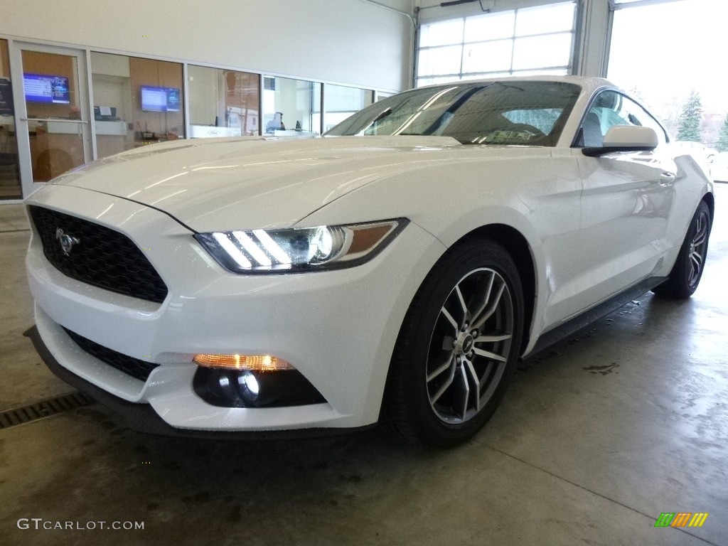 2016 Mustang EcoBoost Coupe - Oxford White / Ebony photo #4