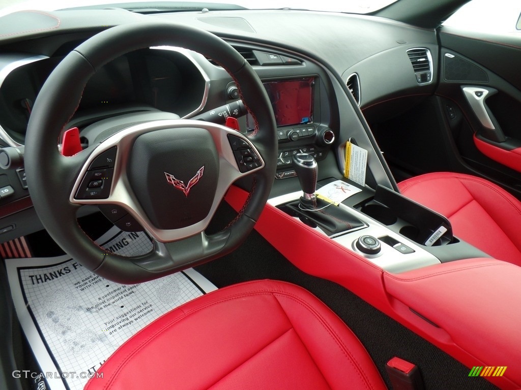 Adrenaline Red Interior 2017 Chevrolet Corvette Stingray Convertible Photo #119102842