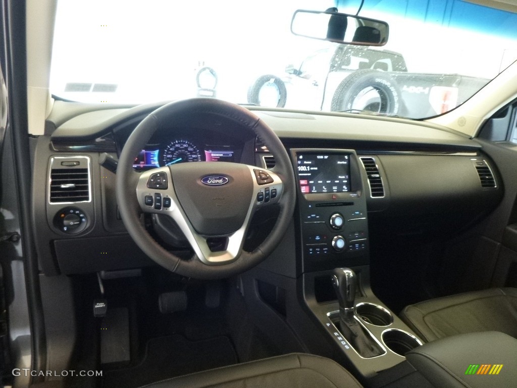 Black Interior 2017 Ford Flex SEL AWD Photo #119102857