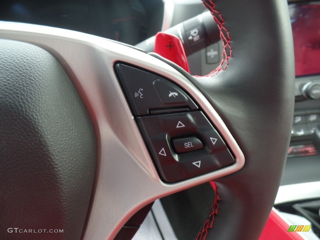 2017 Corvette Stingray Convertible - Arctic White / Adrenaline Red photo #17