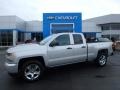 Silver Ice Metallic - Silverado 1500 Custom Double Cab 4x4 Photo No. 1