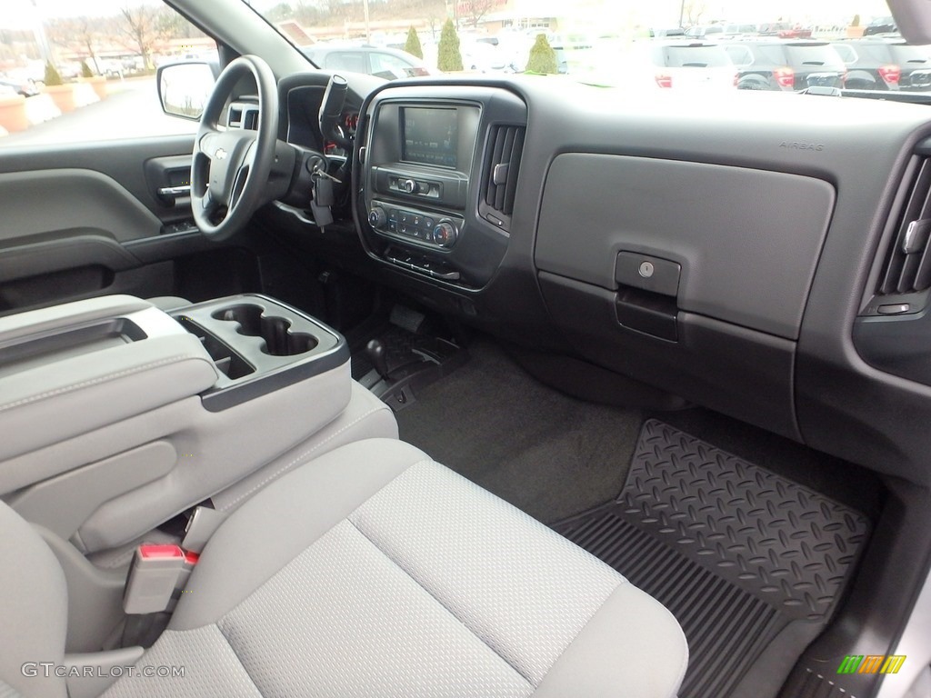 2017 Silverado 1500 Custom Double Cab 4x4 - Silver Ice Metallic / Dark Ash/Jet Black photo #15