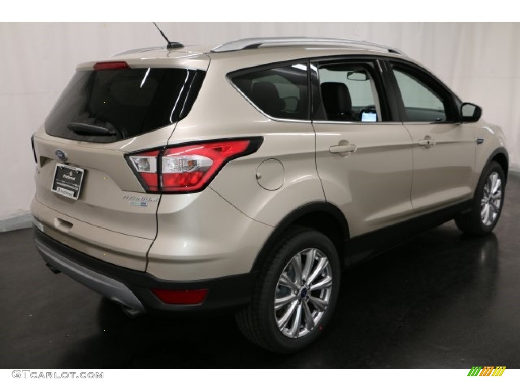 2017 Escape Titanium 4WD - White Gold / Charcoal Black photo #7