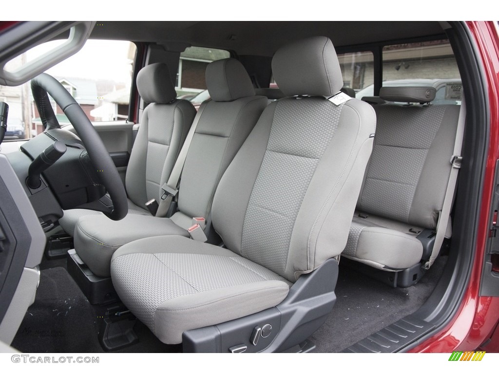 2017 F150 XLT SuperCab 4x4 - Ruby Red / Earth Gray photo #8