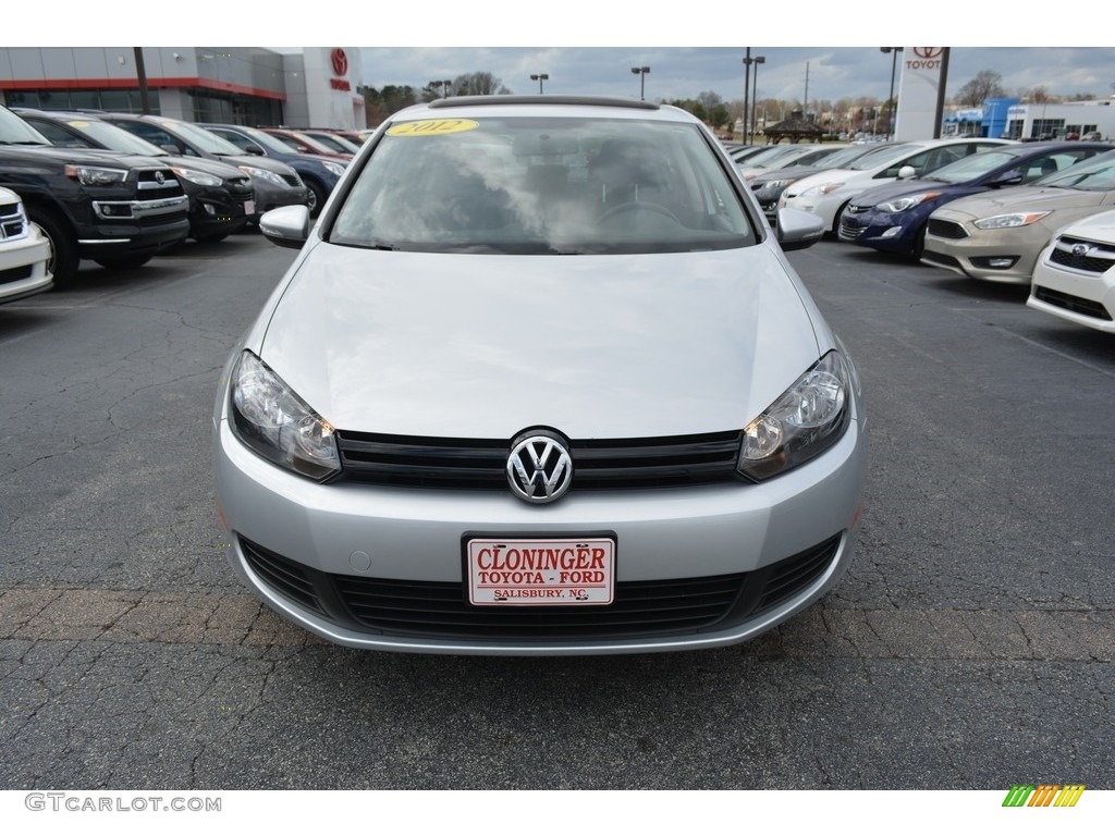 2012 Golf 4 Door - Reflex Silver Metallic / Titan Black photo #7