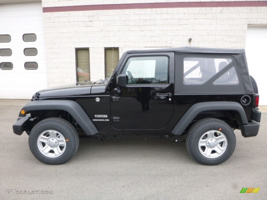 2017 Wrangler Sport 4x4 - Black / Black photo #2
