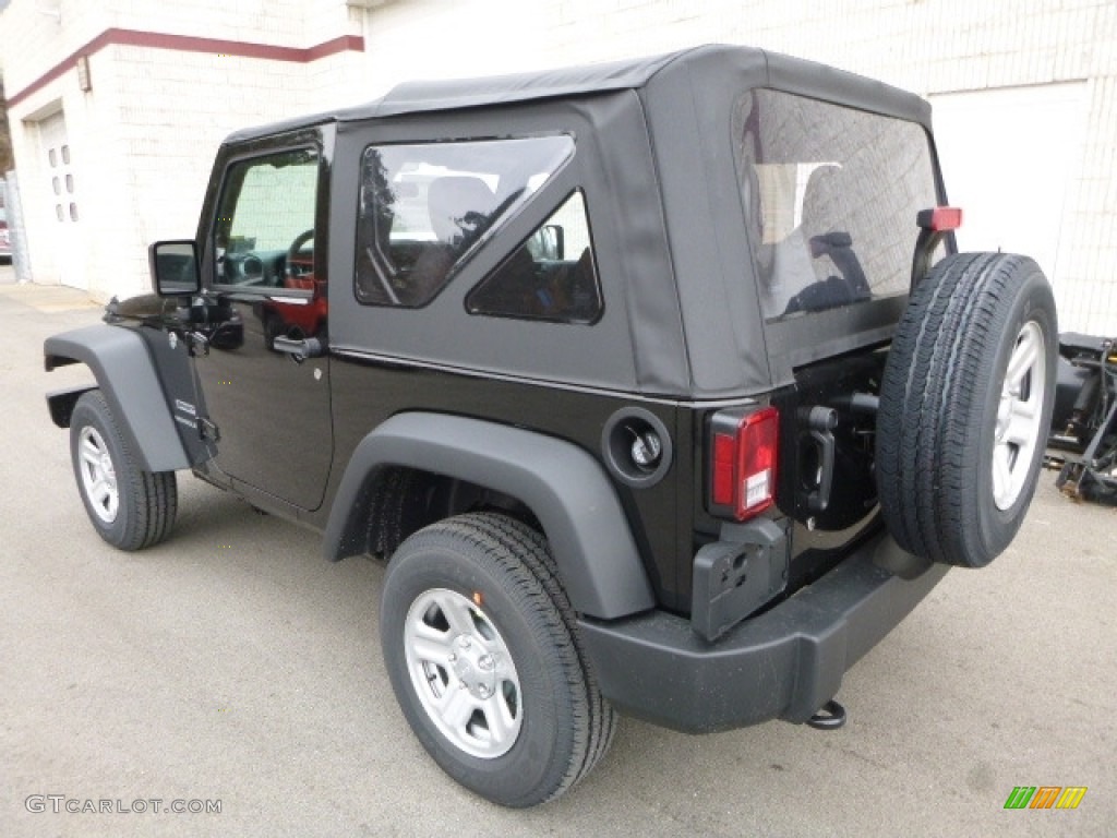 2017 Wrangler Sport 4x4 - Black / Black photo #3