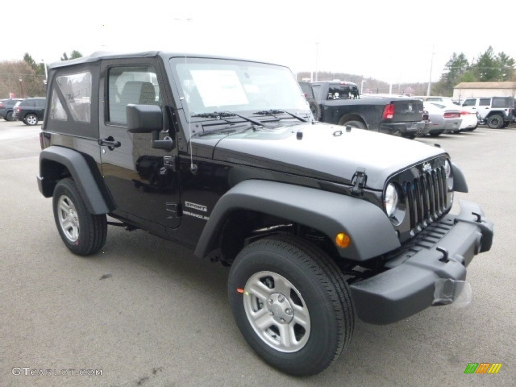 2017 Wrangler Sport 4x4 - Black / Black photo #9