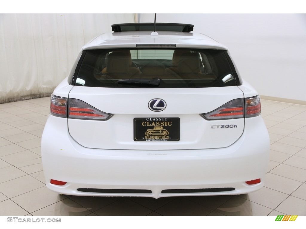 2013 CT 200h Hybrid - Starfire White Pearl / Caramel photo #15