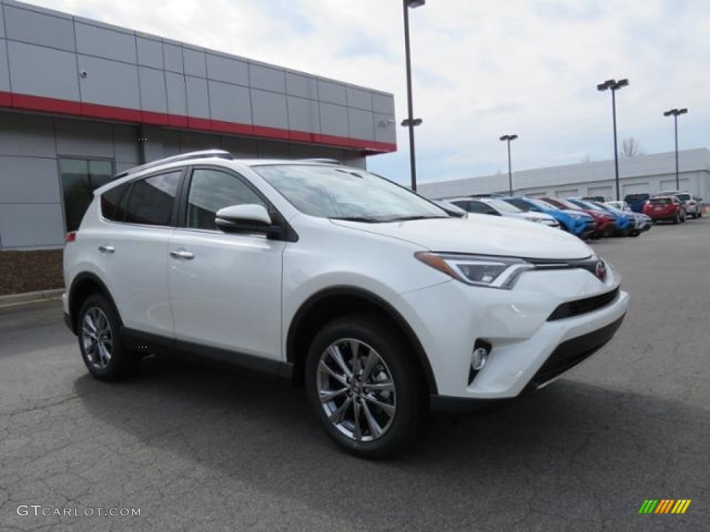 2017 RAV4 Limited - Blizzard Pearl White / Cinnamon photo #1