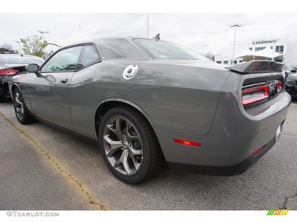 2017 Challenger R/T - Destroyer Grey / Black/Ruby Red photo #2