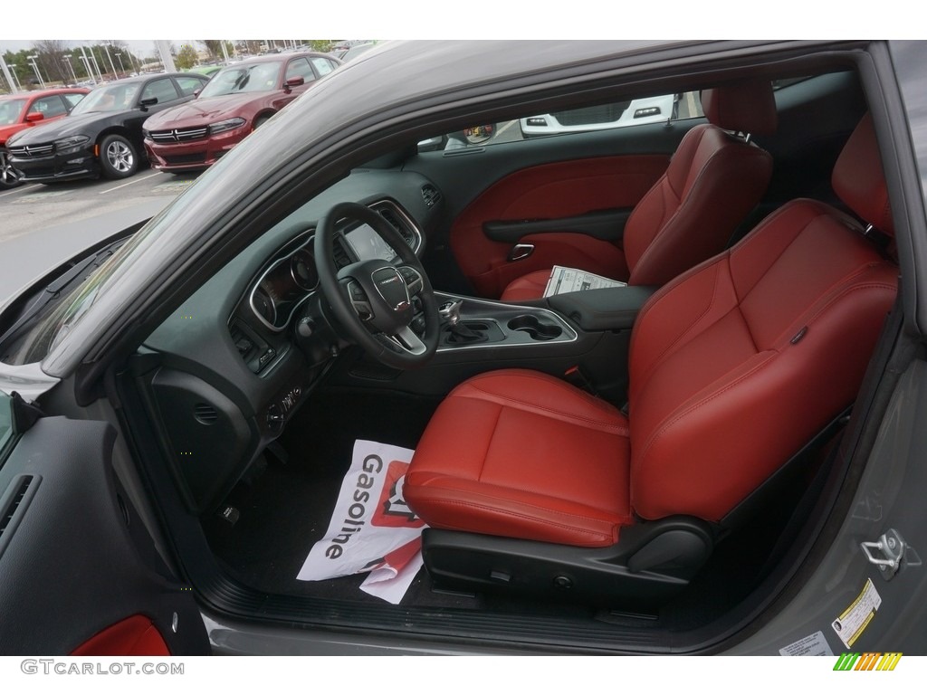 2017 Challenger R/T - Destroyer Grey / Black/Ruby Red photo #7