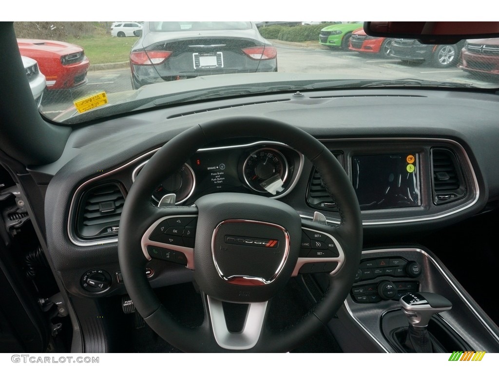 2017 Challenger R/T - Destroyer Grey / Black/Ruby Red photo #8