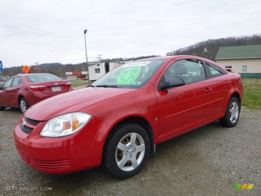 2007 Cobalt LS Coupe - Victory Red / Gray photo #1