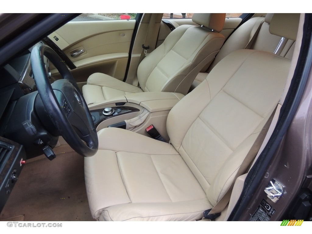 2004 5 Series 525i Sedan - Kalahari Beige Metallic / Beige photo #23