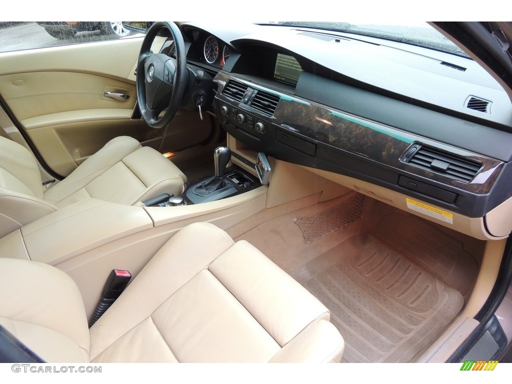 2004 5 Series 525i Sedan - Kalahari Beige Metallic / Beige photo #27