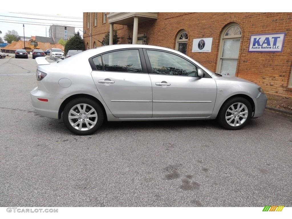 2008 MAZDA3 i Sport Sedan - Sunlight Silver Metallic / Gray photo #3