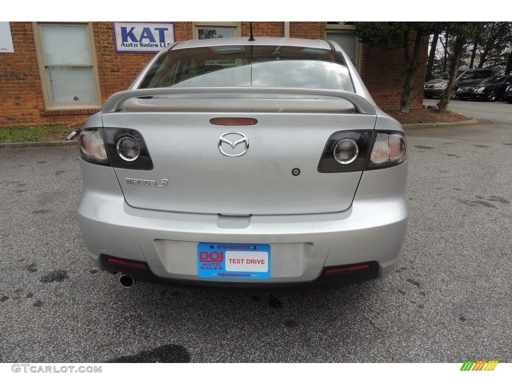 2008 MAZDA3 i Sport Sedan - Sunlight Silver Metallic / Gray photo #8