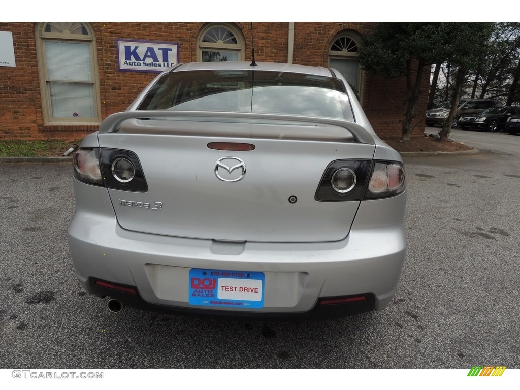 2008 MAZDA3 i Sport Sedan - Sunlight Silver Metallic / Gray photo #9