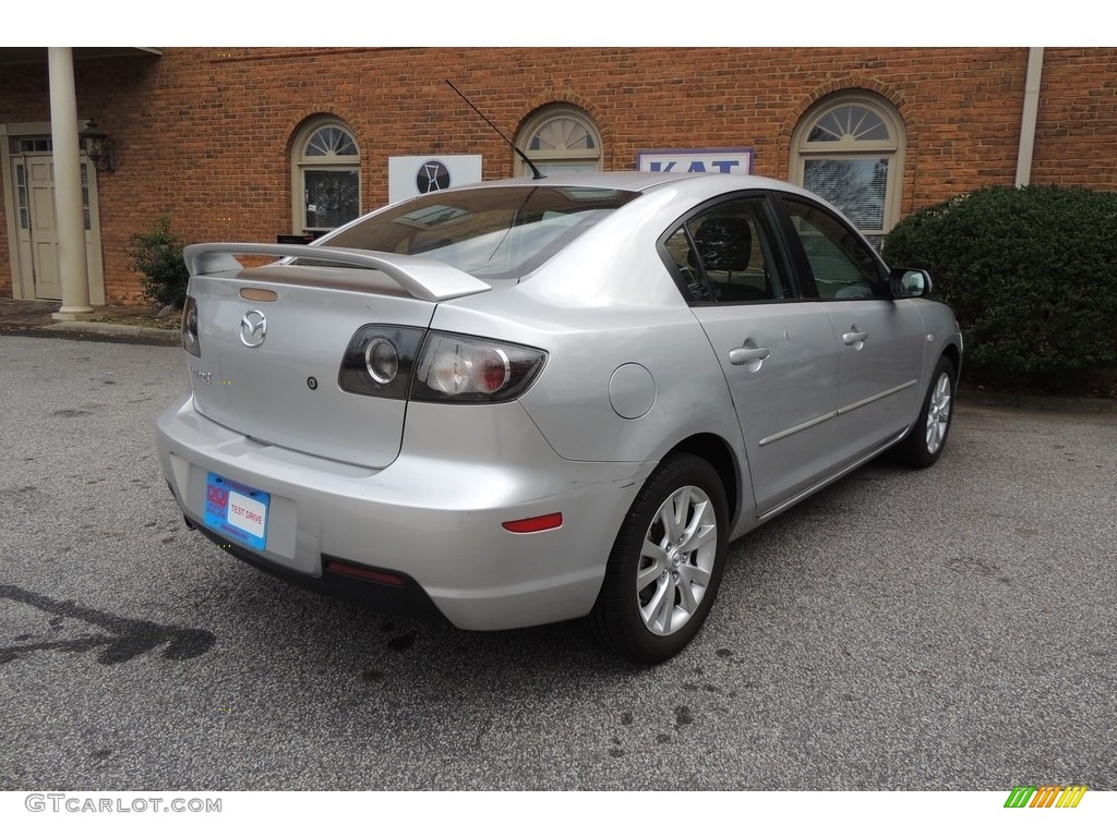 2008 MAZDA3 i Sport Sedan - Sunlight Silver Metallic / Gray photo #10