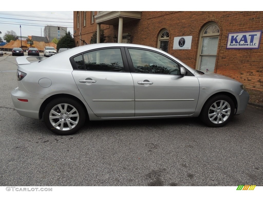 2008 MAZDA3 i Sport Sedan - Sunlight Silver Metallic / Gray photo #11