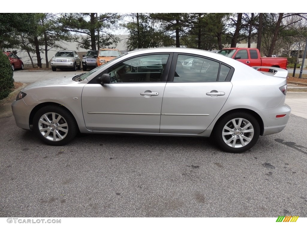 2008 MAZDA3 i Sport Sedan - Sunlight Silver Metallic / Gray photo #13