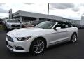 2017 White Platinum Ford Mustang EcoBoost Premium Convertible  photo #3