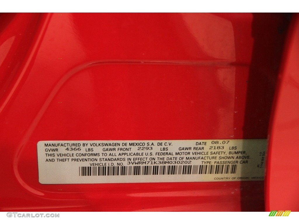 2008 Jetta SE Sedan - Salsa Red / Anthracite Black photo #15