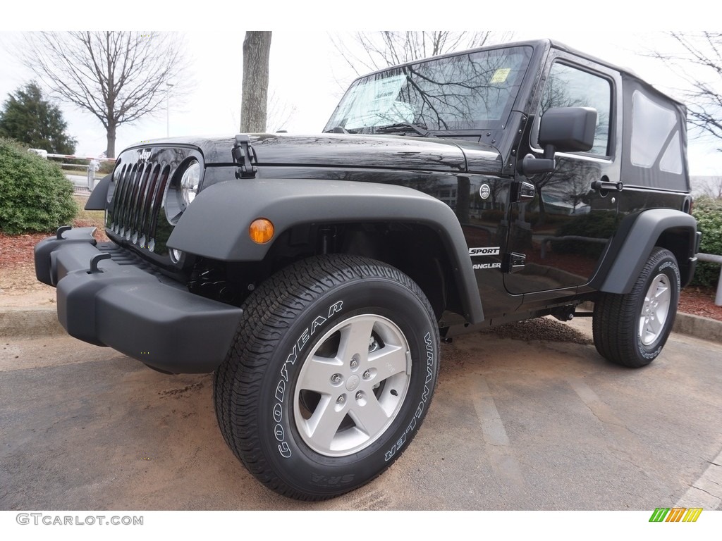2017 Wrangler Sport 4x4 - Black / Black photo #1