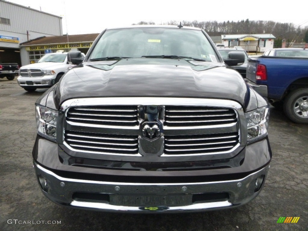 2017 1500 Big Horn Crew Cab 4x4 - Luxury Brown Pearl / Black/Diesel Gray photo #12