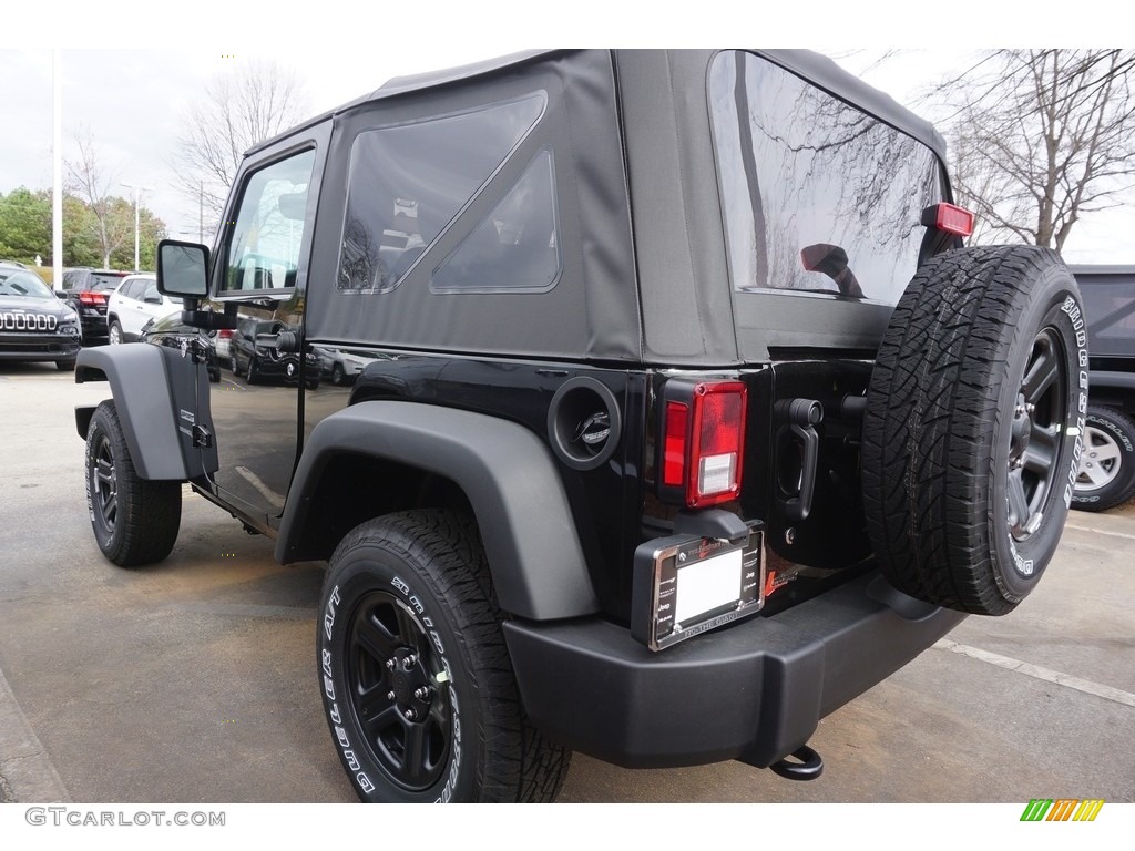 2017 Wrangler Sport 4x4 - Black / Black photo #2
