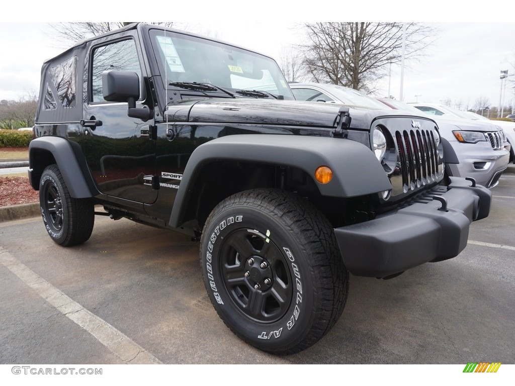 2017 Wrangler Sport 4x4 - Black / Black photo #4