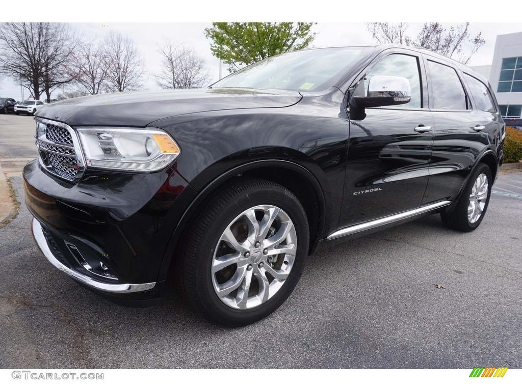 2017 Durango Citadel - DB Black Crystal / Black/Tan photo #1